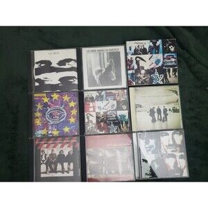 U2 - 9 CD Lot The Unforgettable Fire, Boy, Pop, Achtung Baby, Zooropa Wide Awake